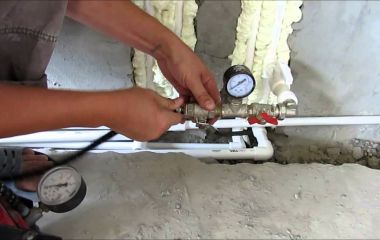 Гидропневмопромывка и опрессовка систем отопления